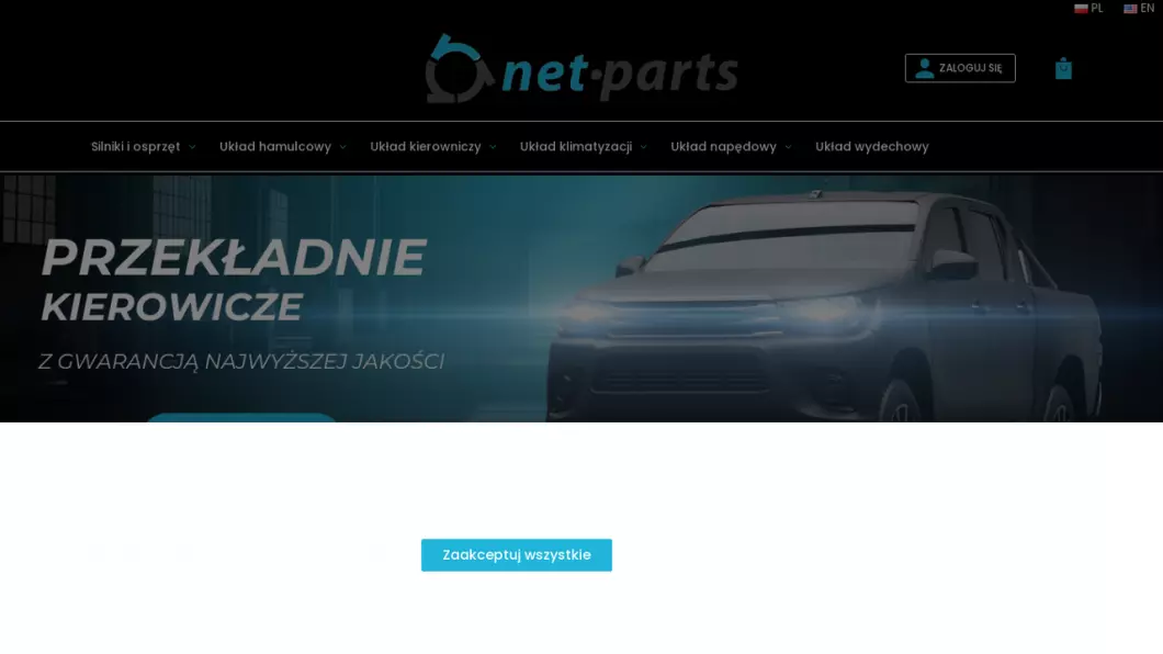Używane części samochodowe | Sklep internetowy Net-parts - podgląd