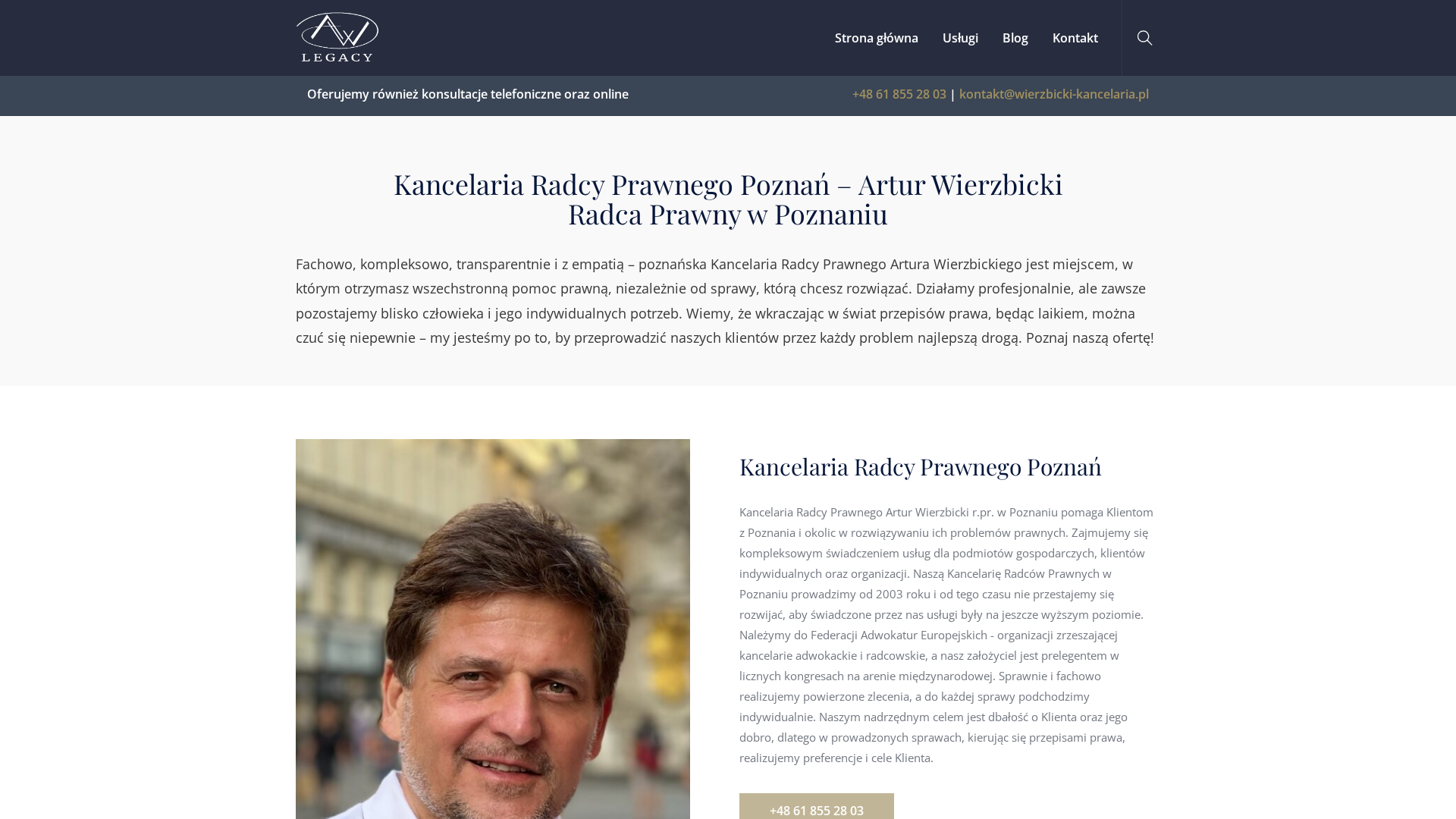 Kancelaria Radcy Prawnego Artur Wierzbicki Radca Prawny - podgląd