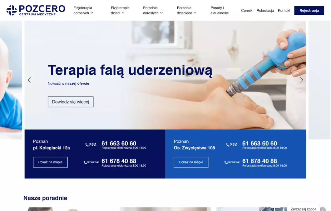 Centrum medyczne Poznań Pozcero - podgląd