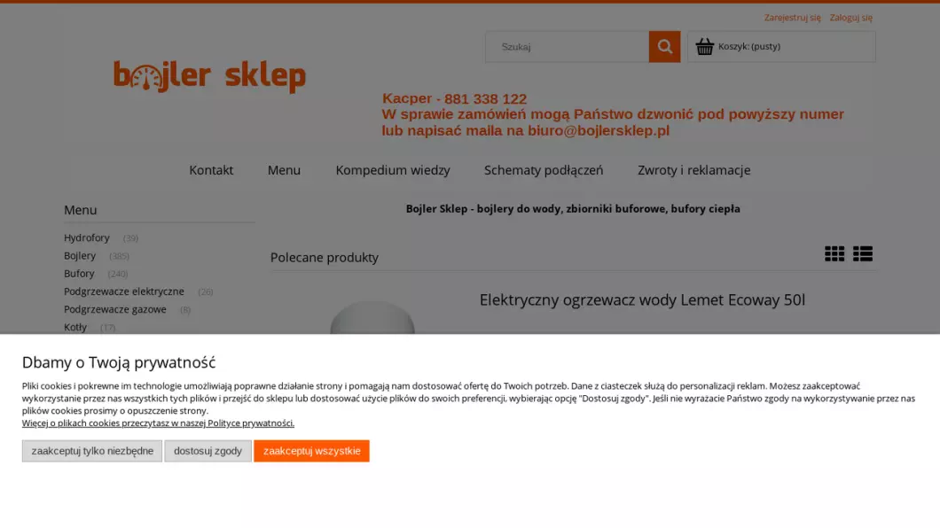 Bojler Sklep - podgląd