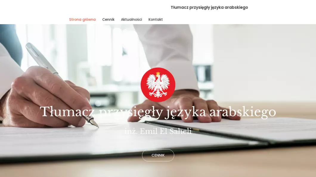 Tłumacz przysięgły języka arabskiego - podgląd